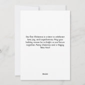 マイ初めてのクリスマスベビー写真 シーズンカード (裏面)