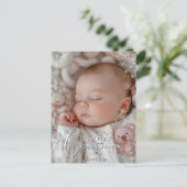 マイ初めてのクリスマスベビー写真 ポストカード (スタンド正面)