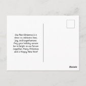 マイ初めてのクリスマスベビー写真 ポストカード (裏面)