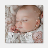 マイ初めてのクリスマスベビー写真 マグネット (正面)