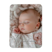 マイ初めてのクリスマスベビー写真 マグネット (縦)