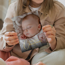 マイ初めてのクリスマスベビー写真 箔シーズンカード