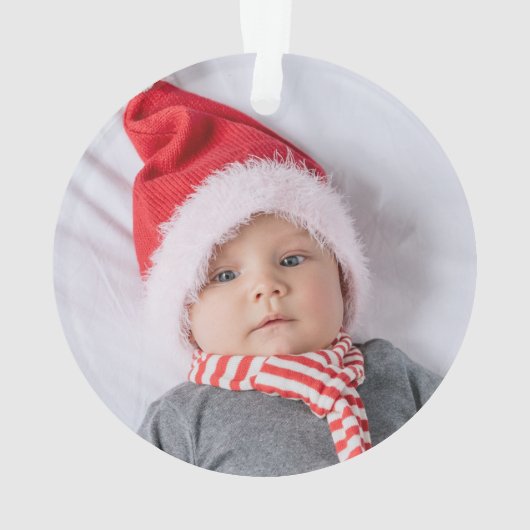 マイ初めてのクリスマスベビー2写真の名前Year オーナメント (裏面)