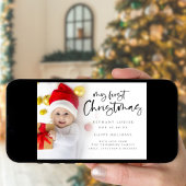 マイ初めてのクリスマスベビー6フォトホリデーカード シーズンカード