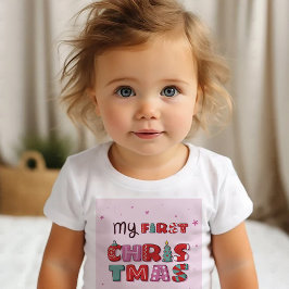 マイ初めてのクリスマスベビーTシャツ ベビーTシャツ