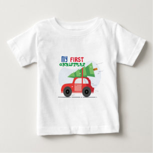 マイ初めてのクリスマスベビーTシャツ ベビーTシャツ