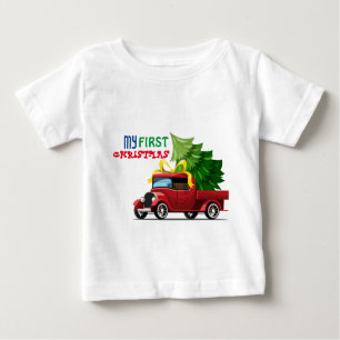マイ初めてのクリスマスベビーTシャツ ベビーTシャツ