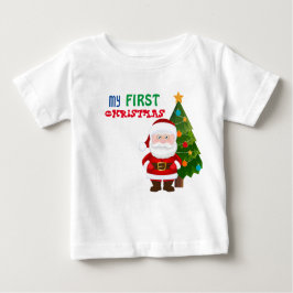 マイ初めてのクリスマスベビーTシャツ ベビーTシャツ