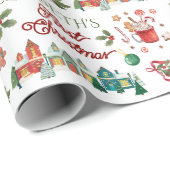 マイ初めてのクリスマスホリデイかわいい ラッピングペーパー (ロールコーナー)