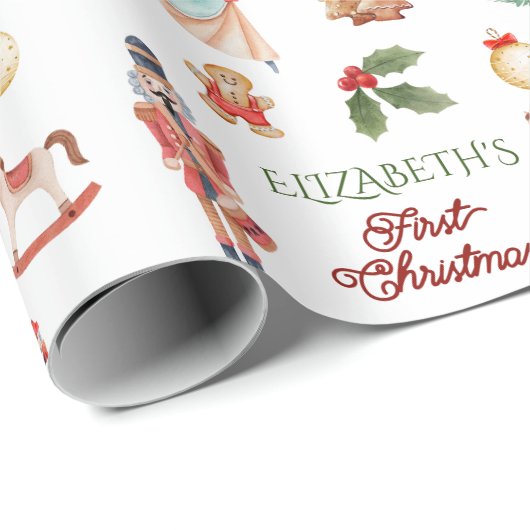 マイ初めてのクリスマスホリデーカワイラッピング紙 ラッピングペーパー (ロールコーナー)