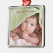 マイ初めてのクリスマスメタルフォトオーナメント メタルオーナメント (左)