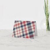 マイ初めてのクリスマスモダンプレイドベビー写真 シーズンカード (裏面)