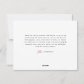 マイ初めてのクリスマスモダンプレイドベビー写真 シーズンカード (裏面)