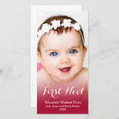 マイ初めてのクリスマスモダン写真 シーズンカード (正面/裏面)