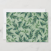 マイ初めてのクリスマスモダン植物性ベビー写真 シーズンカード (裏面)