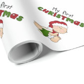 マイ初めてのクリスマスラッピング紙-新生児 ラッピングペーパー (ロールコーナー)