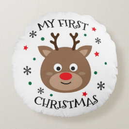 マイ初めてのクリスマスルドルフ ラウンドクッション