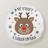 マイ初めてのクリスマスルドルフ ラウンドクッション (裏面)