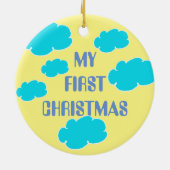 マイ初めてのクリスマスレインボーベビーボトル装飾 セラミックオーナメント (裏面)