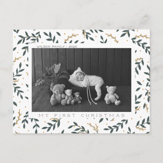 マイ初めてのクリスマス写真 シーズンポストカード (正面)