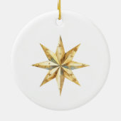 マイ初めてのクリスマス出生ファミパーソナライズされたリ セラミックオーナメント (裏面)