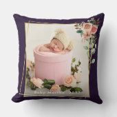 マイ初めてのクリスマス名年ベビー写真ポスター クッション (正面)