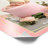 マイ初めてのクリスマス名年ベビー写真ポスター フォトプリント            (角)