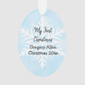 マイ初めてのクリスマス新生児記念 オーナメント (裏面)