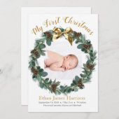 マイ初めてのクリスマス新生児 シーズンカード (正面/裏面)