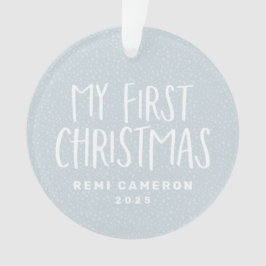 マイ初めてのクリスマス生まれたばかりのベビーパーソナライズされた写真 オーナメント