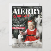 マイ初めてのクリスマス誌カバーグリーティングカード シーズンカード (正面)