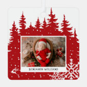 マイ初めてのクリスマス誕生統計フォトセラミックオルナム メタルオーナメント (裏面)