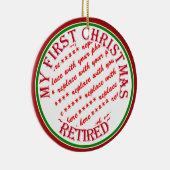 マイ初めてのクリスマス退職したフォトフレーム セラミックオーナメント (右)