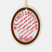 マイ初めてのクリスマス退職したフォトフレーム セラミックオーナメント (右)