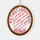 マイ初めてのクリスマス退職したフォトフレーム セラミックオーナメント (左)