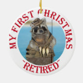 マイ初めてのクリスマス退職した セラミックオーナメント (裏面)