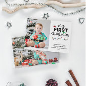 マイ初めてのクリスマス2枚の写真 シーズンカード