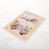 マイ初めてのクリスマス2 Photo Keepsake金ゴールド 箔シーズンカード (回転した状態)