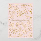 マイ初めてのクリスマス2 Photo Keepsake金ゴールド 箔シーズンカード (裏面)