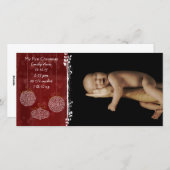 マイ初めてのクリスマス3白オーナメント シーズンカード (正面/裏面)