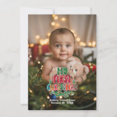 「マイ初めてのクリスマス」フォトコラージュ シーズンカード (正面)