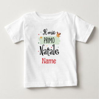 マイ初めてのクリスマス- Il Mio Primo Natale ベビーTシャツ