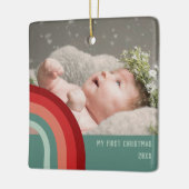 マイ初めてのクリスマスGroovyレトロ セラミックオーナメント (左)
