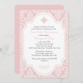 マイ初コミュニオンピンク招待状 招待状 (正面/裏面)