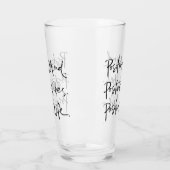 マイ前向きンドビ前向きブライフ前向き引用文  タンブラーグラス (左)