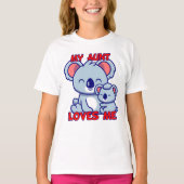 マイ叔母が私を愛すコアラ Tシャツ (正面)