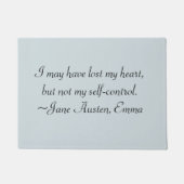 マイ失ったハートオーステンエマ引用文 ドアマット (正面)