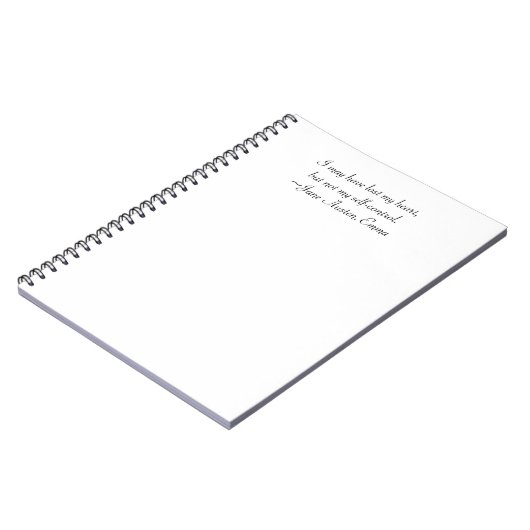 マイ失ったハートオーステンエマ引用文 ノートブック (左側)