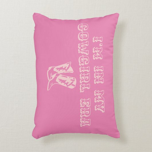 マイ女性のカーボーイ時代 |レトロピンク女性のカーボーイブーツ アクセントクッション (正面(垂直))