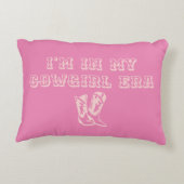 マイ女性のカーボーイ時代 |レトロピンク女性のカーボーイブーツ アクセントクッション (裏面)